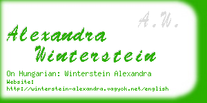 alexandra winterstein business card